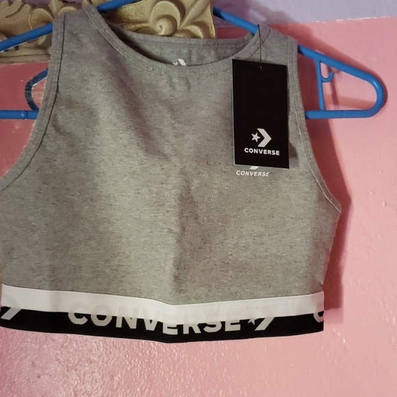 converse new  high neck  bra Gray size small 🌻🌻 - Picture 8 of 8